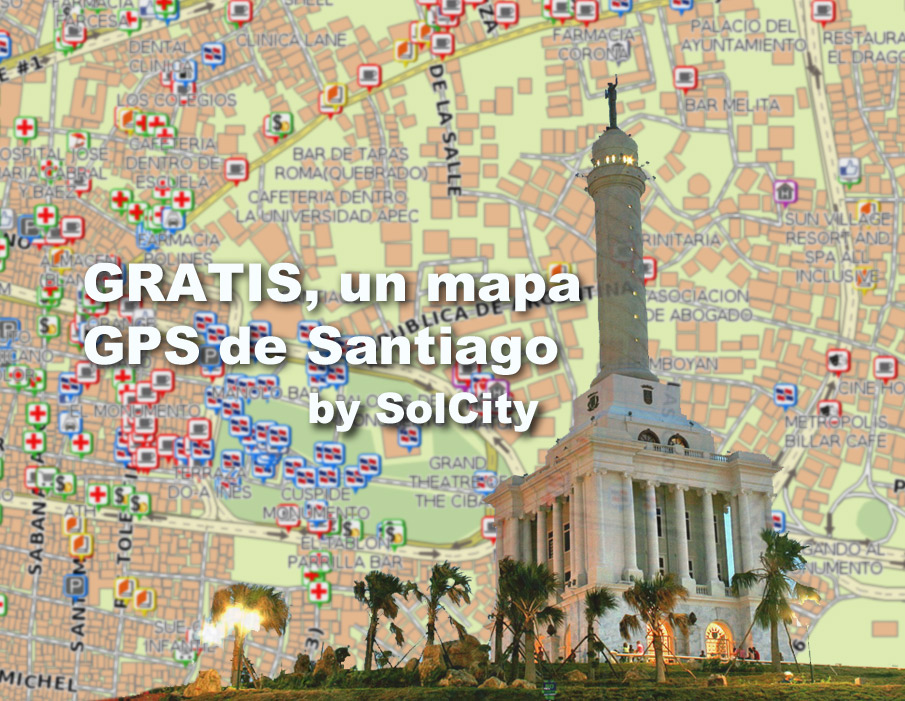 El Mapa GPS de la ciudad Santiago