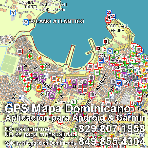 GPS Mapa de Puerto Plata