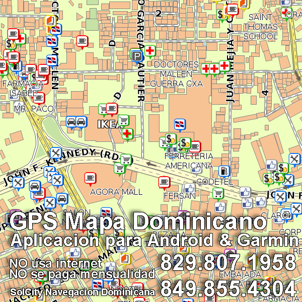 GPS mapa Santo Domingo