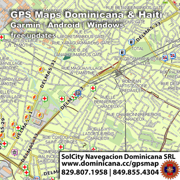 GPS Garmin maps of LA Hispaniola island (Dominican Republic y Haiti)