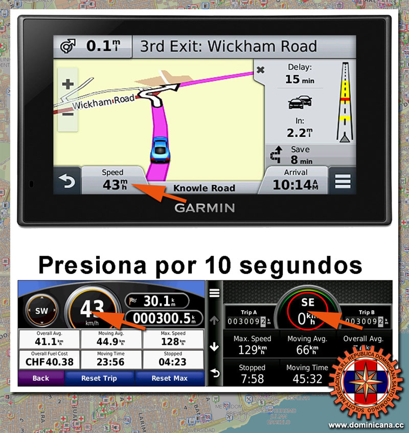 Estos mapas GPS Dominicanos son compatibles con todos navegadores GPS de la marca Garmin